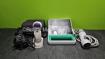 Mixed Lot Including 1 x Verathon BladderScan BVI 6400 Probe Ref 0570-0354 with Charging Cradle in Carry Bag and 1 x Verathon Bladderscan Prime Ref 0570-0346 with 1 x Transducer / Probe (Untested Due to Missing Battery)