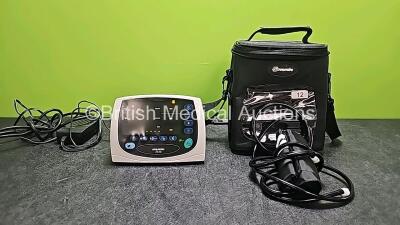 Nonin 2120 Pulse Oximeter Monitor with 1 x BP Cuff and 1 x Power Supply in Carry Bag (Powers Up)