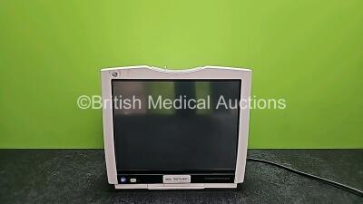 GE B450 Carescape Monitor (Powers Up with Blank Screen, Damaged Casing - See Photo) *SN SJA144773698HA *