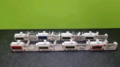 7 x CME Medical T34 Ambulatory Syringe Pumps (6 x Power Up with Stock Battery Stock Battery Not Included, All Missing Battery Cover) *c*