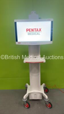 Pentax Medical Radiance Ultra Monitor on Pentax Stand (Powers Up)