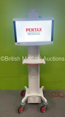 Pentax Medical Radiance Ultra Monitor on Pentax Stand (Powers Up)