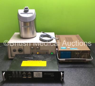 Mixed Lot Including 1 x Richard Wolf 5130 Auto LP Light Source (Powers Up) 1 x Fibre Optic Light Source Cable, 1 x Hovertech Pump, 1 x GE CareScape MP100R Telemetry Server and 1 x Gould OS1420Digital Storage Unit *SN 2D121741 / 1423 / 123*