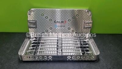 X-Spine CALIX-T Peek Lumbar Surgical Instrument Set In Sterilization Tray