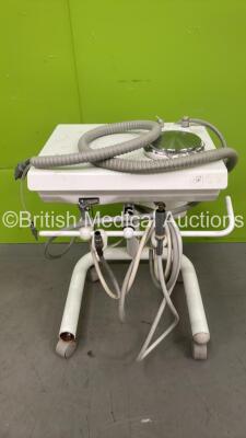 Unknow Make of Dental Delivery Unit on Stand with Hoses