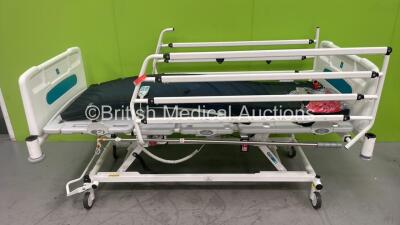 Sidhil InnoV8 Electric Hospital Bed with Controller (Damaged Side Rail - See Pictures) *S/N NA*