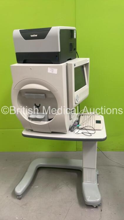 Zeiss Humphrey 745i Field Analyzer with Finger Trigger, Printer and Keyboard on Motorized Table (Powers Up) ***IR245***