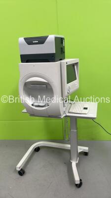 Zeiss Humphrey 750i Field Analyzer Rev 5.1.2 with Patient Finger Trigger, Keyboard and Brother Printer on Motorized Table (Powers Up) *S/N 750i-50468* **Mfd 2014** ***IR268***