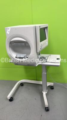 Zeiss Humphrey 750i Field Analyzer Rev 5.1.2 with Patient Finger Trigger and Keyboard on Motorized Table (Powers Up - Missing Rear Corner Door) *S/N 750i-50349* **Mfd 2014** ***IR267***