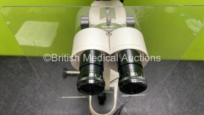 Shin-Nippon Ohira SL-203 Slit Lamp with Binoculars, Face Shield and 2 x 10x Eyepieces - 3