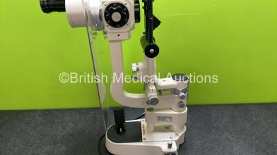 Shin-Nippon Ohira SL-203 Slit Lamp with Binoculars, Face Shield and 2 x 10x Eyepieces - 7