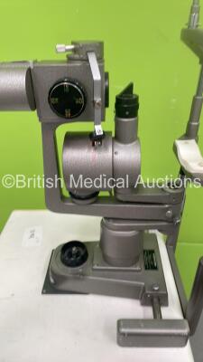 TopCon 1D Slit Lamp with Binoculars, 2 x 12,5x Eyepieces and Chin Rest on Table (Powers Up with Good Bulb) - 5