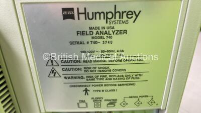 Humphrey Instruments Model 740 Humphrey Field Analyzer on Motorized Table (Powers Up HDD Removed) - 4