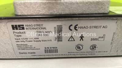 Haag Streit Bern BM 900 Slit Lamp with 2 x 10x and 2 x 16x Eyepieces and Chin Rest on Motorized Table (Powers Up with Good Light) *07654* - 8