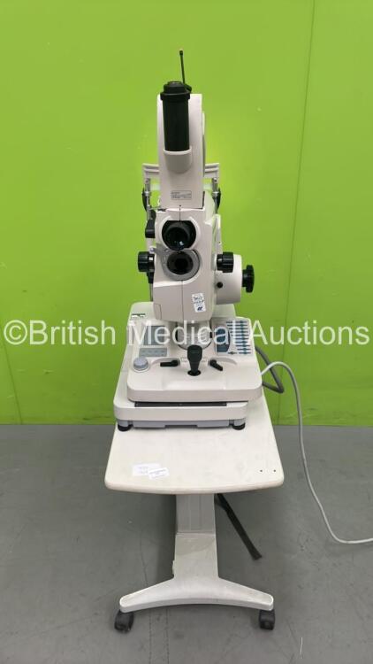 TopCon TRC 50DX Retinal Camera on Motorized Table (Powers Up with Damage-See Photos)