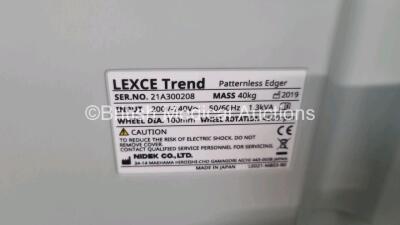 Nidek Lexce Trend Patternless Edger *Mfd 2019* (Powers Up with Error 403 Message - See Photo) *SN 21A300208* - 4