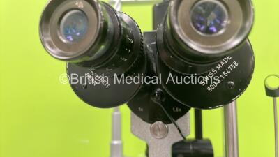 Haag Streit Bern BM 900 Slit Lamp with 2 x 10x and Chin Rest on Motorized Table (Powers Up - No Light) *11576* - 3