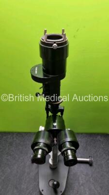 Takagi 304-JSM Slit Lamp with 2 x 16 x Lens (Untested Due to No Power Supply, 1 x Missing Eye Piece - See Photo) - 2