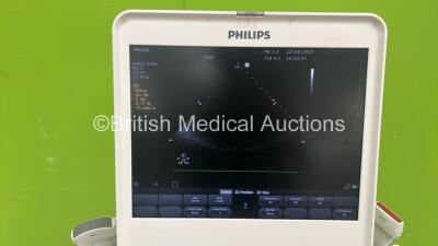 Philips CX50 Portable Diagnostic Ultrasound System *Mfd - 2016* Model Version - 4.0.2 Hardware Revision - C.0 with 3 x Transducers / Probes (1 x L12-3, 1 x S5-1 and 1 x C5-1) and Power Supply on Trolley (Powers Up) *SG81600030* **IR305** - 2