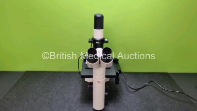 Leica DMIL LED Benchtop Microscope *Mfd - 2020* with 2 x HC Plan 10 x / 20 Lens (Powers Up) and 4 x Optics Including 1 x HI PLAN 4 x / 0.10, 1 x HI PLAN 1 40 x / 0.50, 1 x HI PLAN 1 10 x / 0.25, 1 x HI PLAN 1 20 x / 0.30 In Box