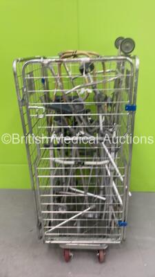 Cage of Crutches and ZImmer Frames (Cage Not Included)