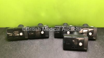 Job Lot Including 3 x ResMed AirSense 10 Autoset CPAP Units and 2 x ResMed AirSense 10 Elite CPAP Units (All Power Up with Stock Power Supply, Power Supply Not Included, 1 x Damage to Casing - See Photos) *SN 23181028424 / 23172971758 / 23171437288 / 2317