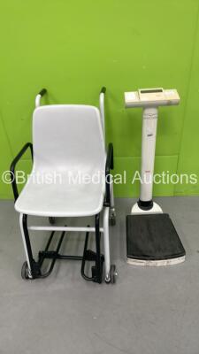 1 x Seca Wheelchair Weighing Scales and 1 x Seca Stand on Scales