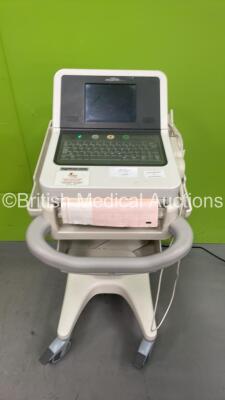 Philips PageWriter TC30 ECG Machine on Stand with 10 Lead ECG Leads (Draws Power - Blank Screen) *S/N CN01631093*