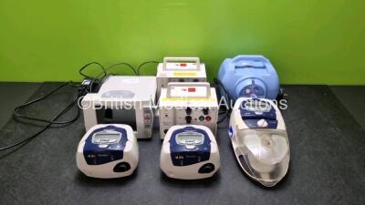 Mixed Lot Including 1 x Crit-Line III TQA Blood Pressure Monitor, 2 x APC Model 4170 Bedside Monitors, 2 x ResMed S8 Auto Spirit 2 CPAPS, 1 x ResMed S8 Auto Spirit CPAP and 1 x Medix Econoneb Nebulizer