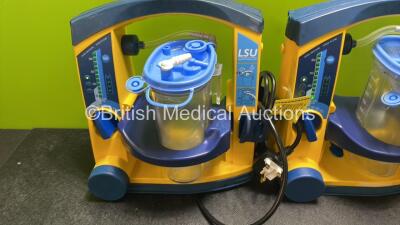 3 x LSU Laerdal Suction Units with 3 x Cups and 3 x Batteries (All Power Up) - 2