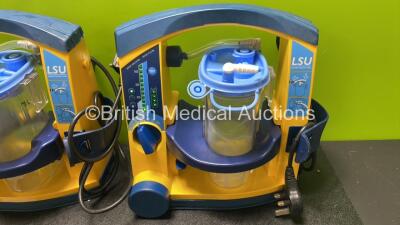 3 x LSU Laerdal Suction Units with 3 x Cups and 3 x Batteries (All Power Up) - 4