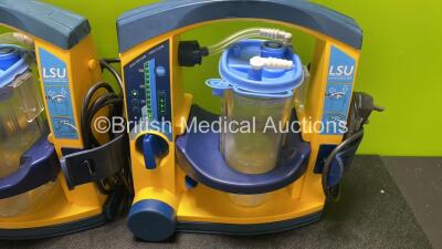 3 x LSU Laerdal Suction Units with 3 x Cups and 3 x Batteries (All Power Up) - 4