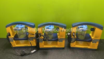 3 x LSU Laerdal Suction Units with 3 x Cups and 3 x Batteries (All Power Up) - 5