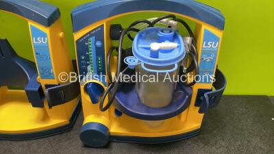 4 x LSU Laerdal Suction Units with 2 x Cups and 4 x Batteries (All Power Up) - 4