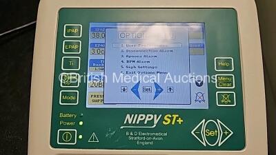 2 x B&D Electromedical Nippy ST+ Ventilators (Both Power Up) *SN 2013-19122 / 2013-19123* - 3