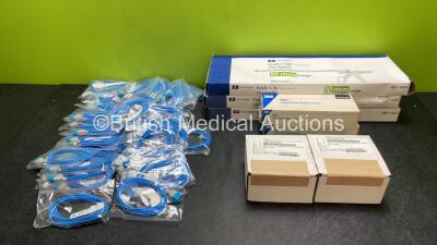 Mixed Lot Including 3 x Covidien Endo Clip Auto Suture Clip Appliers *2 x Expire 2025, 1 x Expires 2024* 2 x 3M Carpal Tunnel Systems, 2 x Datex-Ohmeda Valve Replacement Part Kits and Quantity of Infant SpO2 Leads