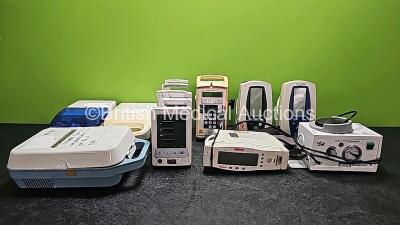 Mixed Lot Including 3 x Mindray Datascope Duo (2 x Power Up, 1 x No Power),1 x Graseby 500 Modular Infusion Pump (Powers Up), 1 x Rocket Medical Craft Suction Unit with Footswitch (Powers Up), 1 x Radical Masimo Set (Powers Up, Damaged Casing - See Photo)