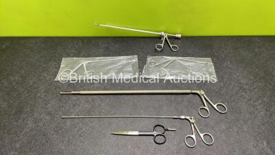 Job Lot of Surgical Instruments Including 2 x Karl Storz Graspers and 1 x Diathermy Scissors