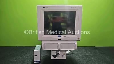 Spacelabs Healthcare Ultraview SL 91369 Monitor with 1 x Monitor on GCX Mount, 1 x Spacelabs Healthcare 914825 Module, 1 x Module Rack 91493 and 1 x Spacelabs Ultraview SL 91518 Multigas Analyzer (Untested Due To No Power Supply) *SN 1482-001266 / 1370-2