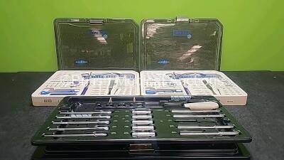 Job Lot Including 2 x Omnitech Orthopedic Instrument Sets (Incomplete) and 1 x Smith & Nephew Endoscopy RCI Screw System Acufex Ref 7207170 Set (Incomplete)