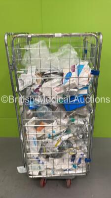 Cage of Mixed Consumables Including Gloves, Face Masks and Intersurgical Supraglottic Airways (Cage Not Included - out of date)