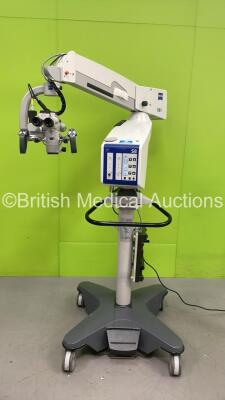 Zeiss OPMI Vario Dual Operated Surgical Microscope with 2 x Binoculars, 2 x 10x Eyepieces, 2 x 12,5x Eyepieces and Footswitch on Zeiss S8 Stand (Powers Up - No Lamps - Marks / Scuffs / Damage to Unit - See Pictures) *S/N 400959*