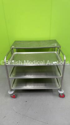 2 x Stainless Steel Trolleys