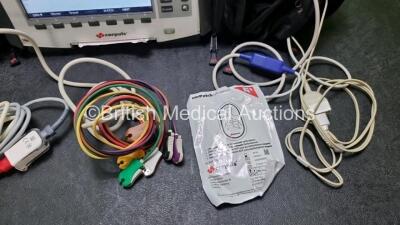 GS Corpuls3 Slim Defibrillator Ref : 04301 (Powers Up) with Corpuls Patient Box Ref : 04200 (Powers Up) with Pacer, Oximetry, ECG-D, ECG-M, CO2, CPR, NIBP and Printer Options, 4 and 6 Lead ECG Leads, SPO2 Finger Sensor, Hose, Paddle Lead, CO2 Cable, 3 x B - 4