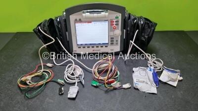 GS Corpuls3 Slim Defibrillator Ref : 04301 (Powers Up) with Corpuls Patient Box Ref : 04200 (Powers Up) with Pacer, Oximetry, ECG-D, ECG-M, CO2, CPR, NIBP and Printer Options, 4 and 6 Lead ECG Leads, SPO2 Finger Sensor, Hose, Paddle Lead, CO2 Cable, 3 x B