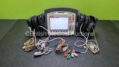 GS Corpuls3 Slim Defibrillator Ref : 04301 (Powers Up) with Corpuls Patient Box Ref : 04200 (Powers Up) with Pacer, Oximetry, ECG-D, ECG-M, CO2, CPR, NIBP and Printer Options, 4 and 6 Lead ECG Leads, SPO2 Finger Sensor, Hose, Paddle Lead, CO2 Cable, 3 x B