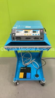 Covidien Force FX-8CS Electrosurgical / Diathermy Unit on Stand with Dual Footswitch and Dome Footswitch (Powers Up) *S/N S2F05233AX* **Mfd 06/2012**