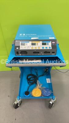 Covidien Force FX-8CS Electrosurgical / Diathermy Unit on Stand with Dual Footswitch and Dome Footswitch (Powers Up) *S/N S2F05238AX* **Mfd 06/2012**