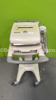 Philips PageWriter Trim I ECG Machine on Stand with 10 Lead ECG Leads (Powers Up) *S/N USN0716632*