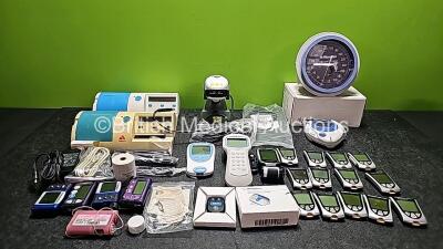 Mixed Lot Including 2 x Analyticon Combi Scan 100 with Accessories, 1 x Honeywell 4820 CAT-1495 REV B Barcode Scanner with Docking Station, 1 x Digitrapper pH400, 1 x Precision Xceed Pro Scanner, 1 x Roche CoaguChek XS Coagulation Meter, 1 x Medtronic Min